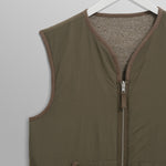 WAX LONDON Paragon Reversible Gilet in Natural