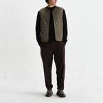 WAX LONDON Paragon Reversible Gilet in Natural