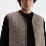 WAX LONDON Paragon Reversible Gilet in Natural