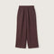 ROSSO35 Garment Dyed Elasticated Trousers in Brown