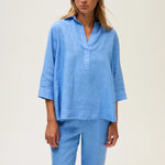 ROSSO35 Polo Tunic in Blue