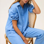 ROSSO35 Polo Tunic in Blue