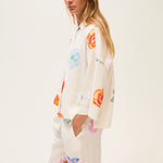 ROSSO35 Printed Oversized Shirt in White