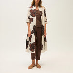 ROSSO35 Garment Dyed Trousers in Brown