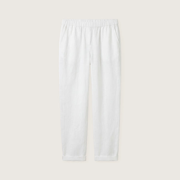 ROSSO35 Garment Dyed Trousers in White