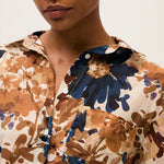 ROSSO35 Printed Shirt in Navy