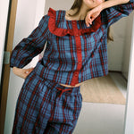 TBCO. Cotton Pyjamas in Navy Tartan