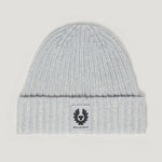 BELSTAFF Plated Watch Hat in Quarry Blue / Silver Birch