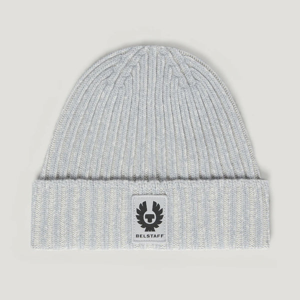 BELSTAFF Plated Watch Hat in Quarry Blue / Silver Birch