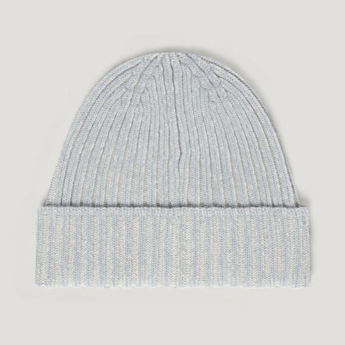 BELSTAFF Plated Watch Hat in Quarry Blue / Silver Birch