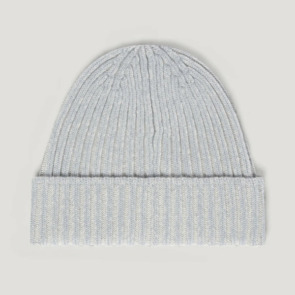 BELSTAFF Plated Watch Hat in Quarry Blue / Silver Birch