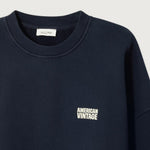AMERICAN VINTAGE Plizzy Hoodie in Vintage/Navy
