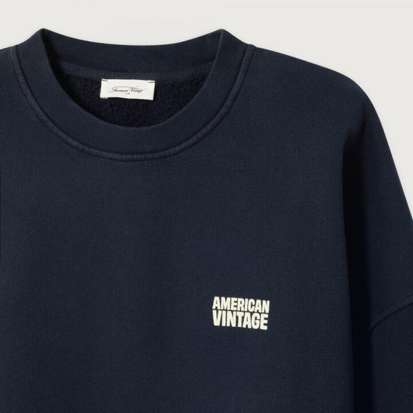 AMERICAN VINTAGE Plizzy Hoodie in Vintage/Navy