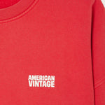 AMERICAN VINTAGE Plizzy Sweatshirt in Vintage Volcano