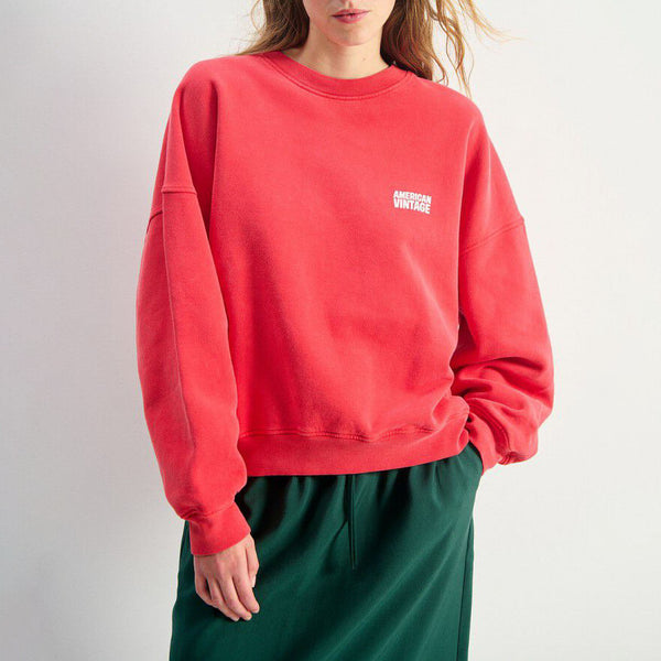 AMERICAN VINTAGE Plizzy Sweatshirt in Vintage Volcano