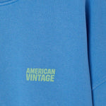 AMERICAN VINTAGE Plizzy Round Neck Sweatshirt in Vintage Nautical Blue