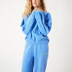 AMERICAN VINTAGE Plizzy Round Neck Sweatshirt in Vintage Nautical Blue