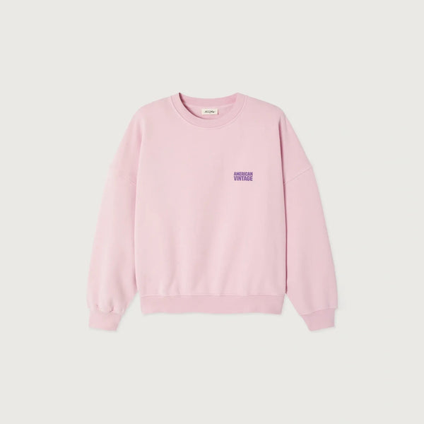 AMERICAN VINTAGE Plizzy Sweatshirt in Vintage Petal