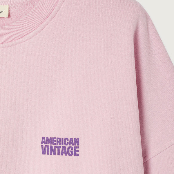 AMERICAN VINTAGE Plizzy Sweatshirt in Vintage Petal