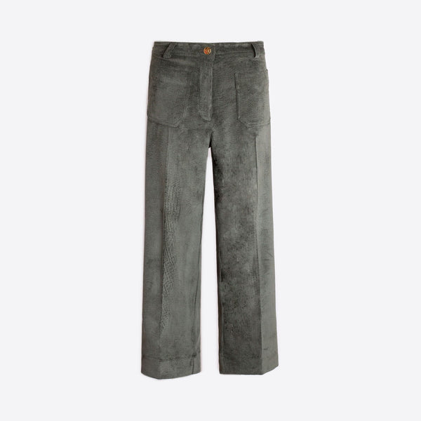 VILAGALLO Cord Trousers in Green