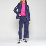 VILAGALLO Cord Trousers in Navy