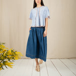 BONTE Polly Skirt in Mid Wash Denim