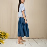 BONTE Polly Skirt in Mid Wash Denim