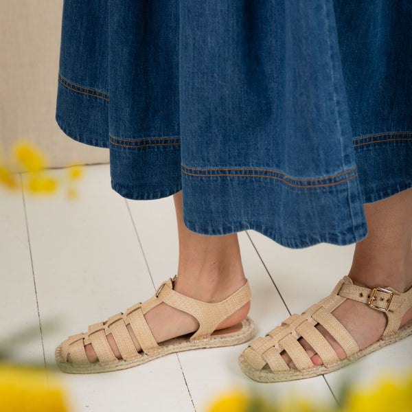 BONTE Polly Skirt in Mid Wash Denim