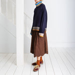 BONTE Polly Skirt in Midnight/Tan