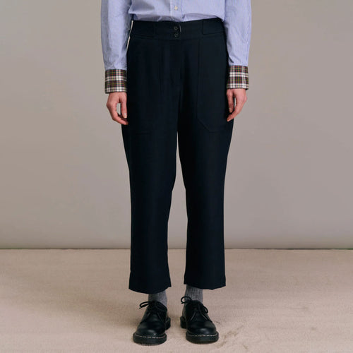 DIEGA Ponito Wool Trouser  in Marine