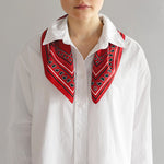 LE SCARF Paisley Scarf / Red / 50x50