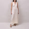 FAUNE Primrose Satin Slip Dress in Oyster