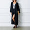 SUZY D Pueblo Broderie Anglais Long Open Shirt in Black