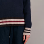 DIEGA Pulimo Extra Fine Merino Turtle Neck in Navy