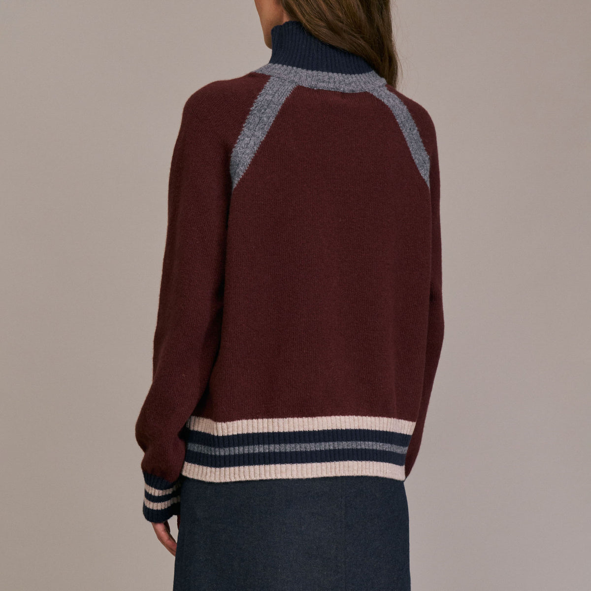DIEGA Pulimo Extra Fine Merino Turtle Neck in Cognac