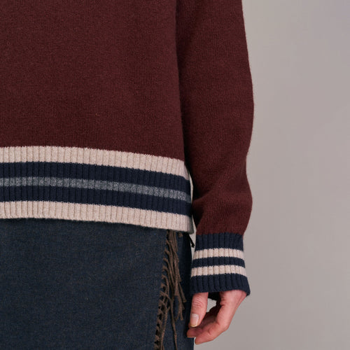 DIEGA Pulimo Extra Fine Merino Turtle Neck in Cognac