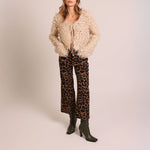TRAFFIC PEOPLE Jilly Trousers in Black Leopard