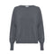 IRIS & WOOL Core Merino Logo Sweater in Grey Melange