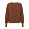 IRIS & WOOL Core Merino Logo Sweater in Walnut Melange