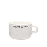 ANNA + NINA It's Cold Cappuccino Mug in White