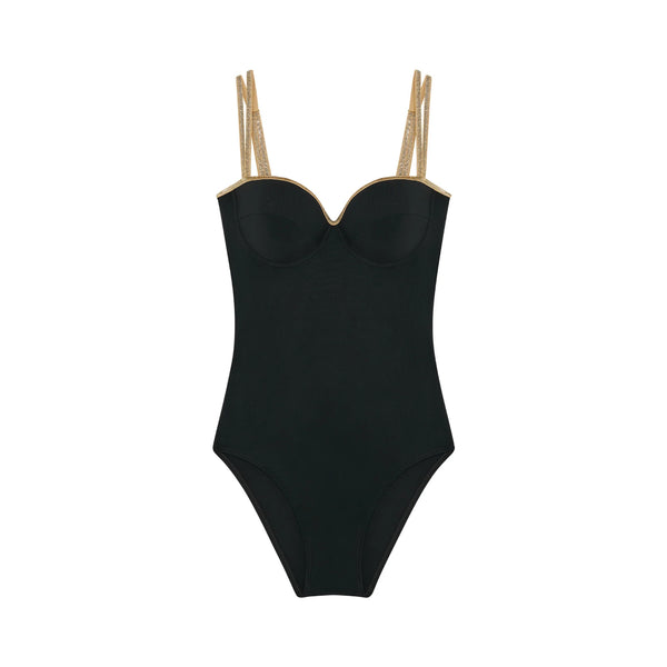 PAIN DE SUCRE Timo Sweetheart Swimsuit in Black