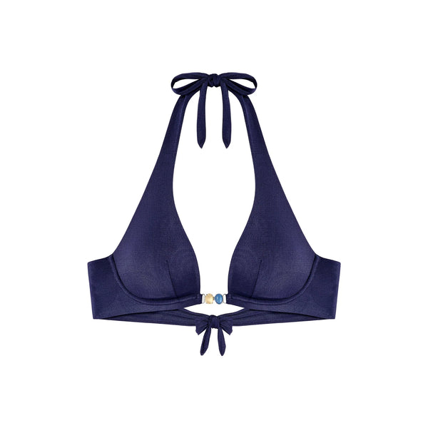 PAIN DE SUCRE Sanaby Bikini Top in Navy