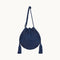 M.A.B.E Averi Embroidered Pouch in Navy