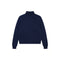 JUMPER 1234 Distressed Roll Collar Cashmere Jumper in Atlantic Deep
