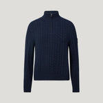 BELSTAFF Westport Quarter Zip Jumper in Dark Ink