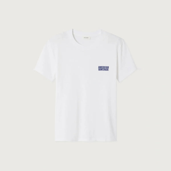 AMERICAN VINTAGE Ykobow Short Sleeve T Shirt in White