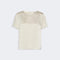 WEEKEND MAX MARA WKDGilbert Satin Crewneck T-Shirt in Ivory