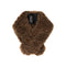 HELEN MOORE Faux Sheepskin Vintage Collar in Chestnut