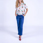 NEW DAY ORIGINALS Paddington Rayon Blouse  in Strawberry