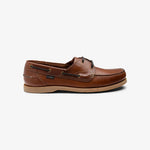 LOAKE Padstow 2 Eyelet Waxy Boat Shoes in Brown